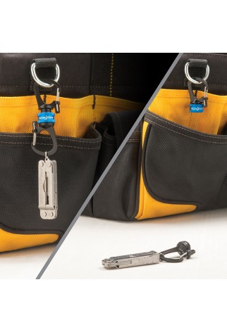 NITE IZE - Innovative Accessories - NI-MSBL - SlideLock 360° Magnetic Locking Dual Carabiner