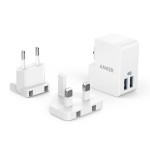 ANKER - Mobile Accessories - AK-A2022321 - PowerPort 2 Lite w. interchangeable UK- and EU Plugs 17W