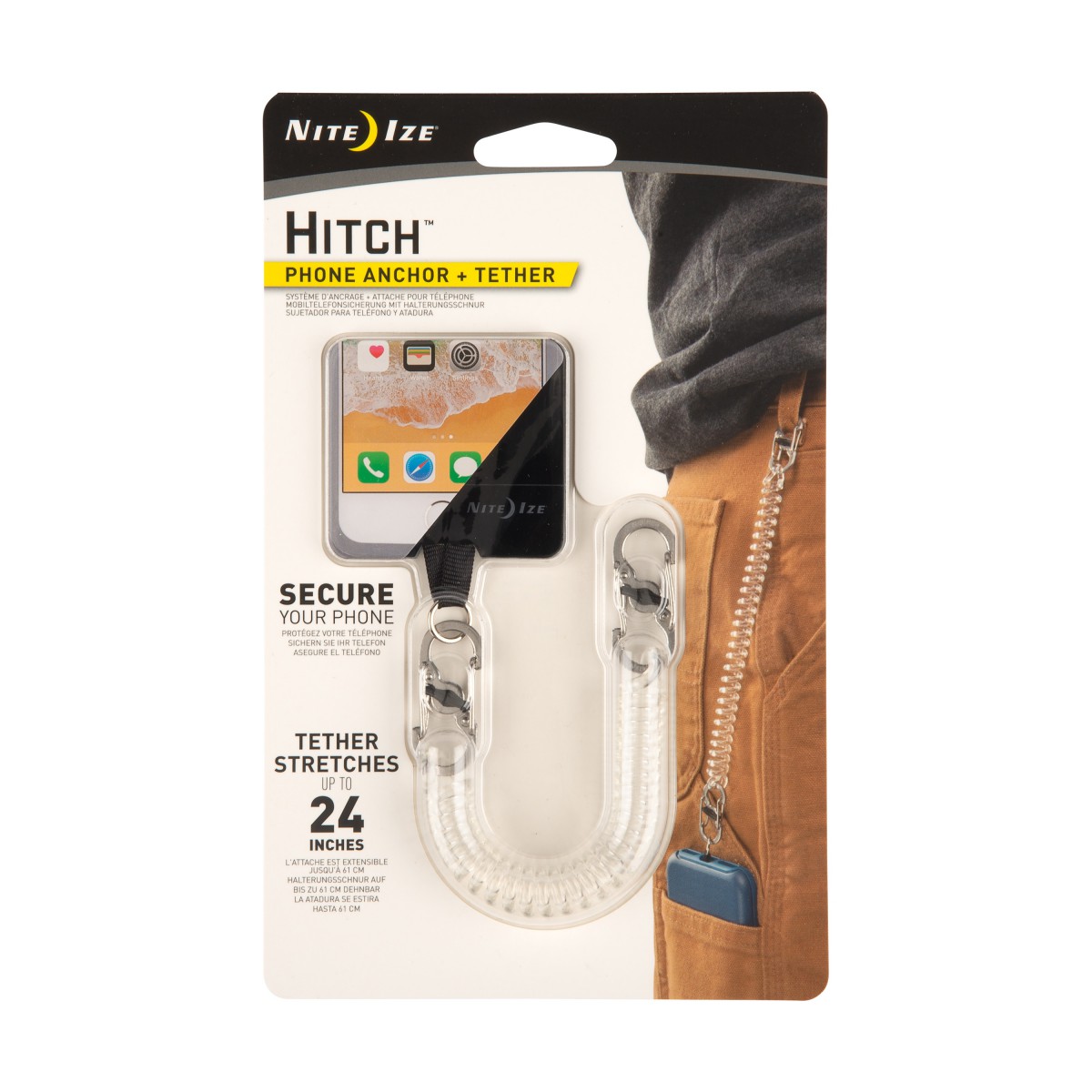 NITE IZE - Innovative Accessories - NI-HPAT - Hitch Phone Anchor + Tether