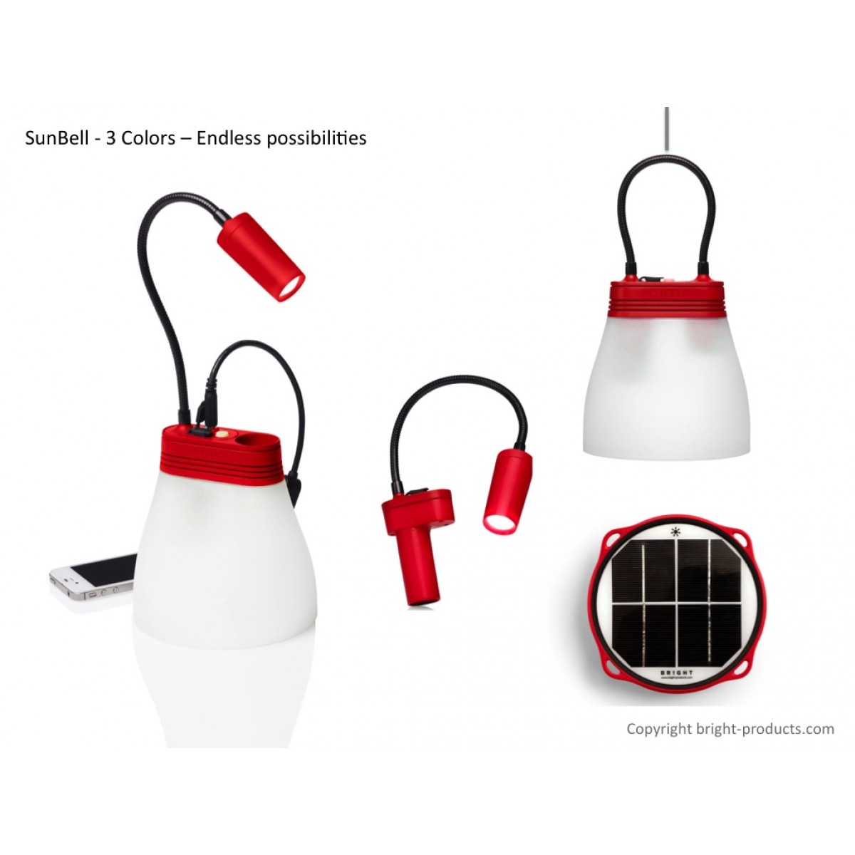 BRIGHT - SOLAR LIGHT - BP-SUNBELL - SunBell Solarlampe und Ladegert