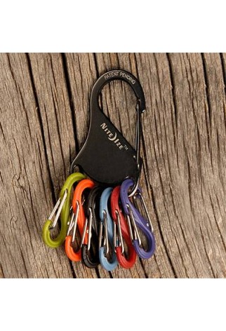 NITE IZE - Innovative Accessories - NI-KRK-03-01 - KeyRack – S-Biner Schlüsselanhänger